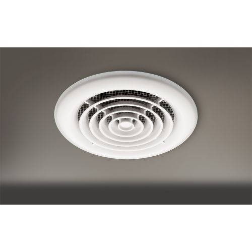 Flux Wet Room Inline Fan in White Non-Illuminated