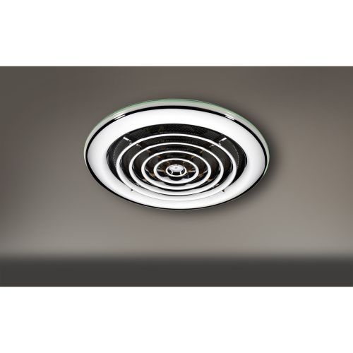 Flux Wet Room Inline Fan in Chrome Non-Illuminated