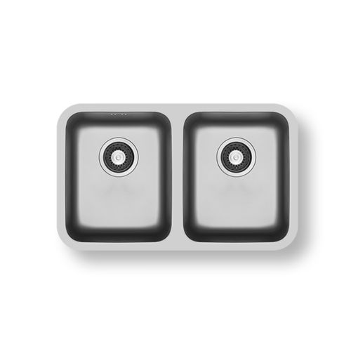 Pyramis Relia 740 x 450 x 180mm 2 Bowl Sink (20724)