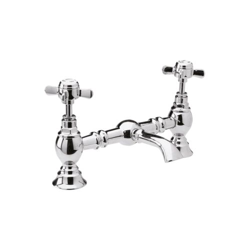 Nuie Beaumont Bridge 2 Hole Basin Mixer I315X - Chrome (13757)