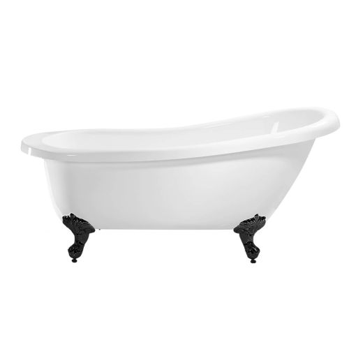 Balmoral 1700mm Single Ended Slipper Bath with Black Claw & Ball Feet (11248)