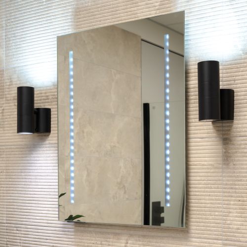Elation 650 x 500mm Battery Operated Rectangle Mirror with LED Lights (46 Strip) (20849)