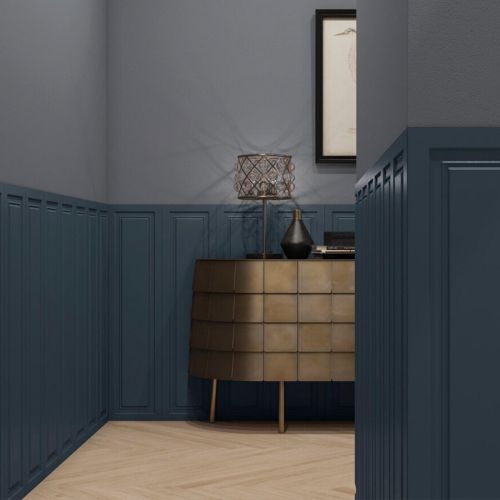 Boiserie Indigo 30 x 120cm Matt Panel Effect Wall Tile - 1.44sqm perbox