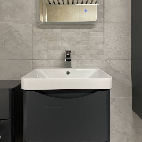 Chrono Rel Decor White 31.6 x 60.8cm Porcelain Tile - 1.152sqm perbox (12620)