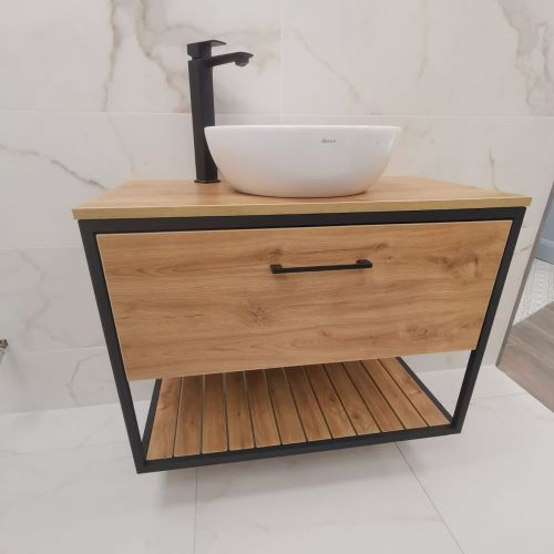 Croft 850mm Wall Mounted Unit with Countertop Basin & Tap (16448)