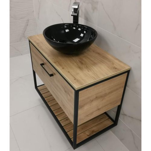 Croft 850mm Wall Mounted Unit with Countertop Basin & Tap (16449)