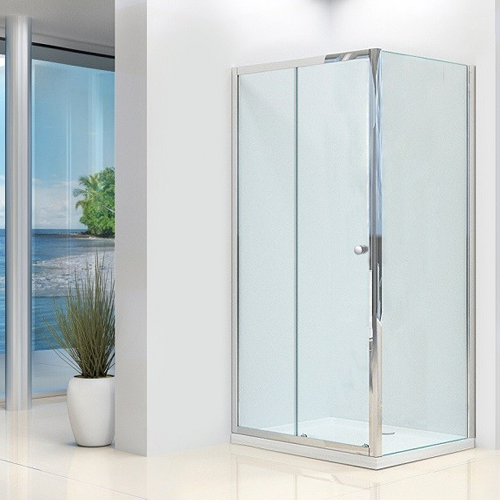 Essentials 1200mm x 800mm Sliding Shower Door & Side Panel Pack (6764)
