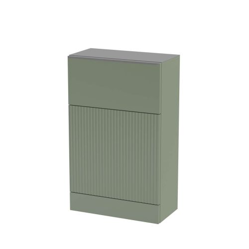 Hudson Reed Fluted 500mm WC Unit - Satin Green