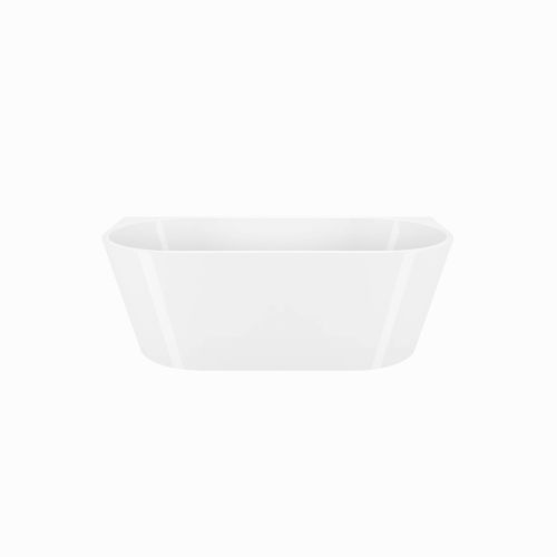 Viktor Benson Delia D Shape Back to Wall 1700 x 800mm Freestanding Bath (20690)