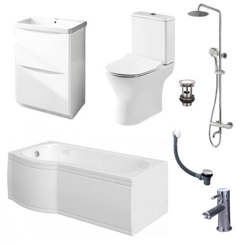 Happi Shower Bath Complete Suite - Left Hand (15909)