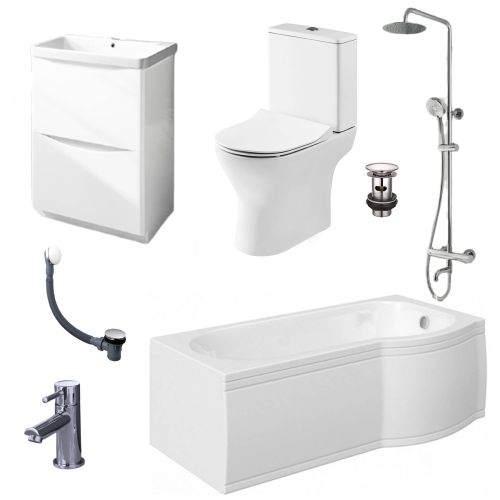 Happi Shower Bath Complete Suite - Right Hand (15910)