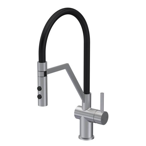 Nuie Ravi Mono Single Lever Kitchen Tap - Brushed Nickel (20365)