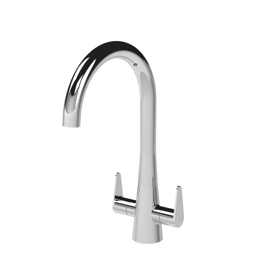 Nuie Samir Mono Dual Lever Kitchen Tap - Chrome (20351)