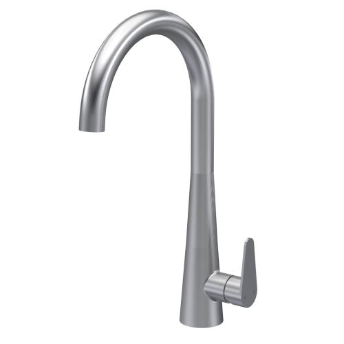 Nuie Samir Mono Single Lever Kitchen Tap - Brushed Nickel (20357)