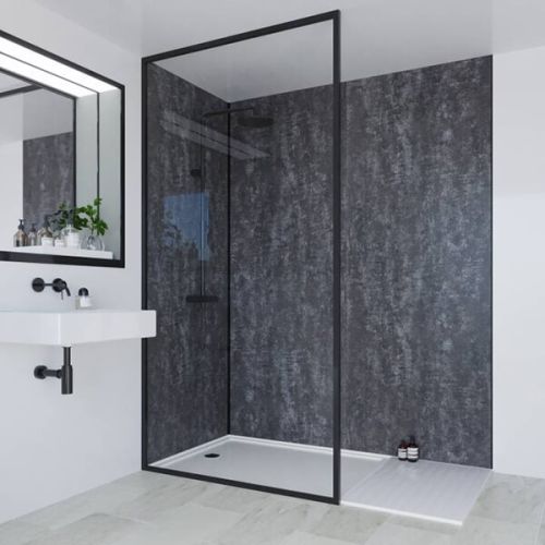 Multipanel Linda Barker Collection Graphite Elements 598mm Shower Panel (3862)