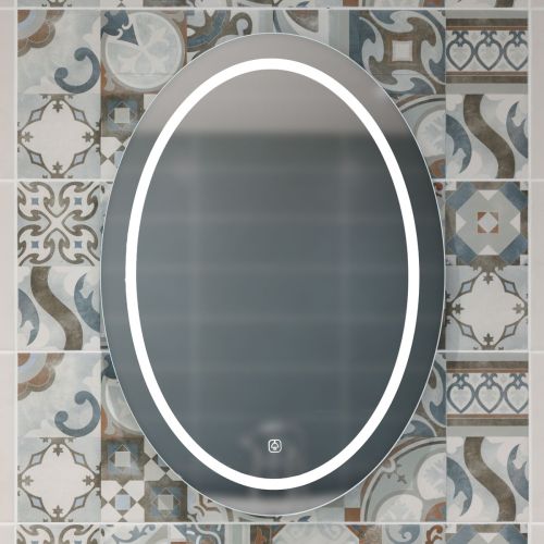 Bonita 700mm x 500mm Oval LED Mirror with Colour Change (20540)