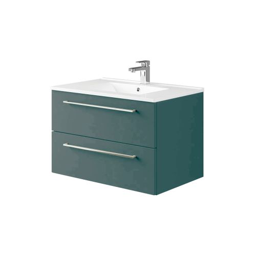 Mito 750mm Wall Mounted Vanity Unit & Basin - Fir Green (21942)