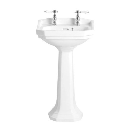 Heritage Granley 1 Taphole Cloakroom Basin & Pedestal (1326)