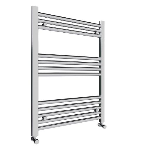 Lazzarini Silea 800 x 600mm Straight Heated Towel Rail - Chrome (20768)