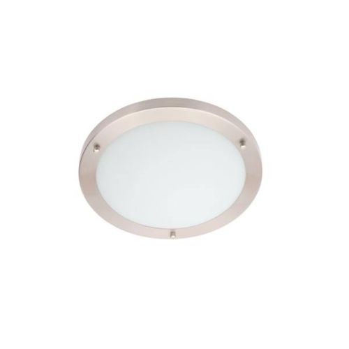 Forum Spa SPA-34047-SNIC Delphi Large LED Flush Ceiling Light - Satin Nickel (11977)