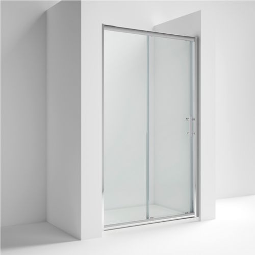 Nuie Rene 1100mm Profile Sliding Shower Door - Chrome (20721)