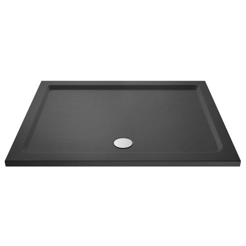 Nuie 1400 x 800mm Rectangular Shower Tray - Slate Grey (21227)