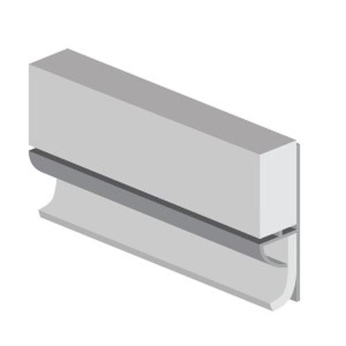 CLASSIC Type 103 Floor To Wall Profile PVC Extrusion - White - 2450mm Long (21111)