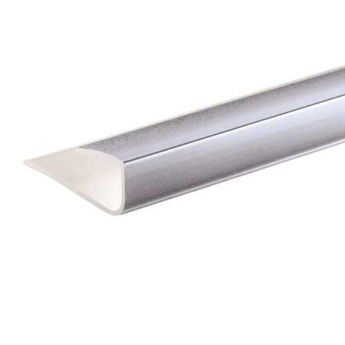 Lusso Panel 10mm U Trim Silver - 2400mm (10885)