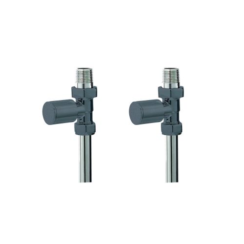 Eliseo Ricci Minimalistic Straight Radiator Valve - Anthracite (7073)