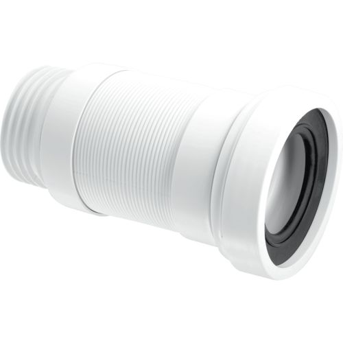 McAlpine 97-107mm Inlet x 3½/90mm Outlet 140 to 290mm Flexible WC Connector (21393)