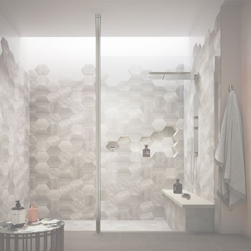 Hudson Reed Wetroom Screen Ceiling Post - Chrome WRSF002 (7452)