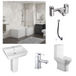 Linea Square Shower Bath Deal - Right Hand (10940)