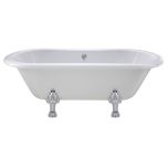 Hudson Reed Kingsbury 1500mm Freestanding Double Ended Bath & Pride Legset RL1501C2 (1087)